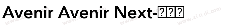 Avenir Avenir Next字体转换